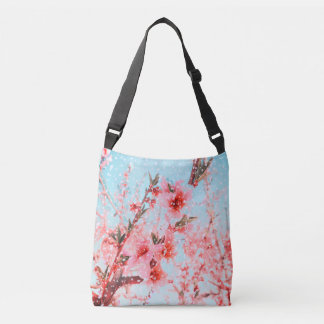 Sac Ajustable Pink blossom and flying petals (or snow?)