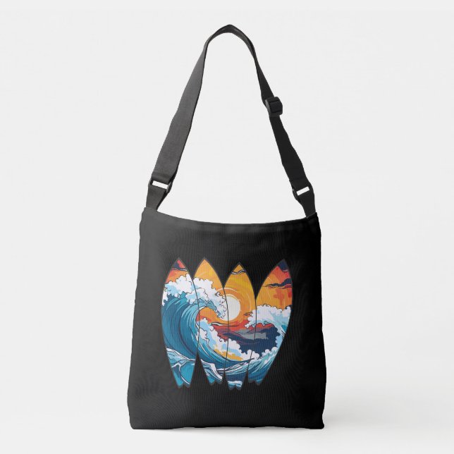 Sac Ajustable Planches de surf vagues de surf (Devant)