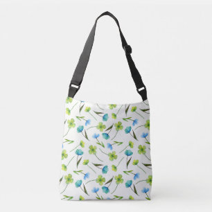 Sac Ajustable Plantes aquarelle : Motif Floral sans joint.