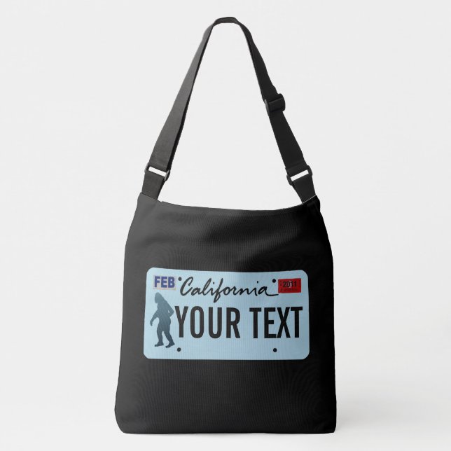 Sac Ajustable Plaque de licence California Sasquatch (Devant)