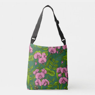 Sac Ajustable Pois doux et bourdons, vert et rose
