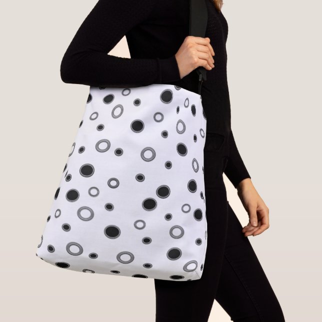 Sac Ajustable Pois noirs blancs (De près)