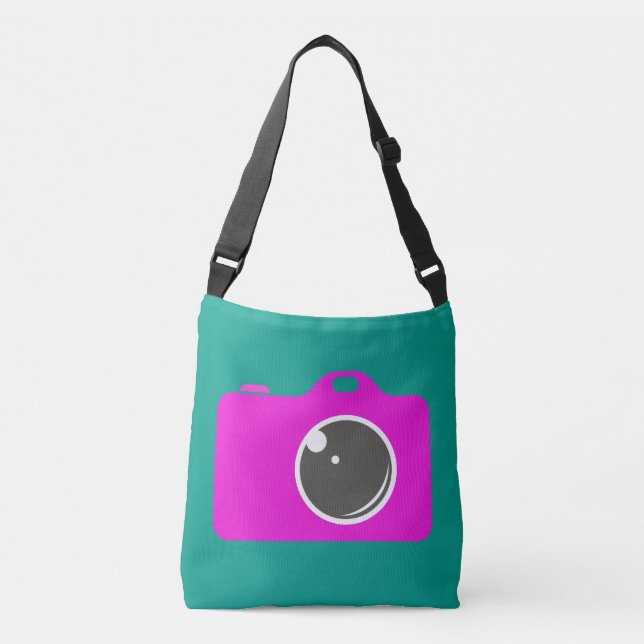 Sac Ajustable Pop Art Purple Caméra Vert (Devant)