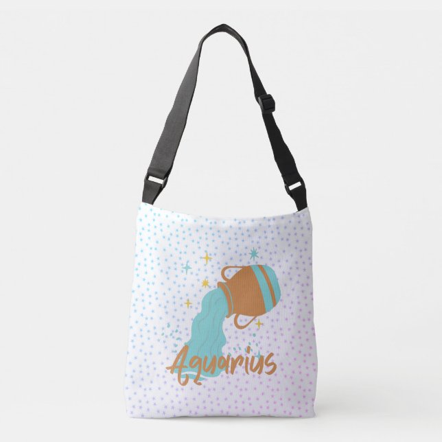 Sac Ajustable Porteur d'eau Aquarius moderne Zodiac (Devant)