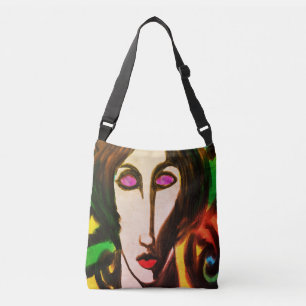 Sac Ajustable Portrait Abstrait coloré d'une femme
