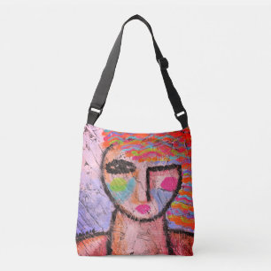 Sac Ajustable Portrait Abstrait coloré d'une femme