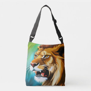 Sac Ajustable Portrait Posé côté Lion rugissant-57566