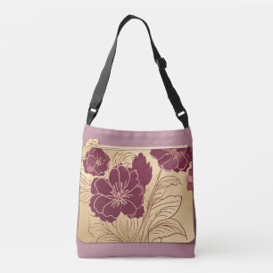 Sac Ajustable Poudre florale crémeuse art IA