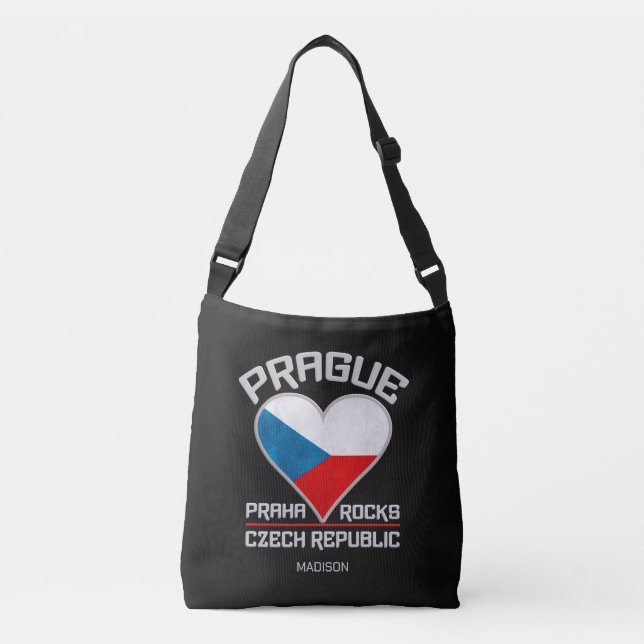 Sac Ajustable Prague / Praha nom personnalisé (Devant)