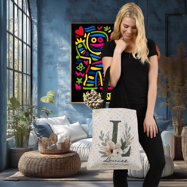 Sac Ajustable Puissance radiante de Louise - Monogramme chic de  (Créateur téléchargé)