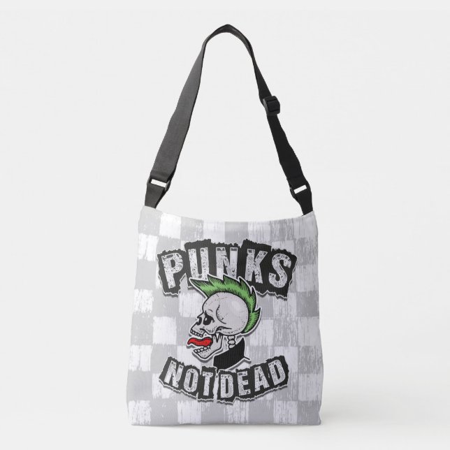Sac Ajustable Punks pas mort crâne Mohawk Punk Rock Rocker (Devant)