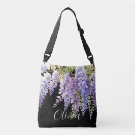 Sac Ajustable Purple lavande aquarelle glycine florale lilas
