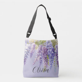 Sac Ajustable Purple lavande aquarelle glycine florale lilas