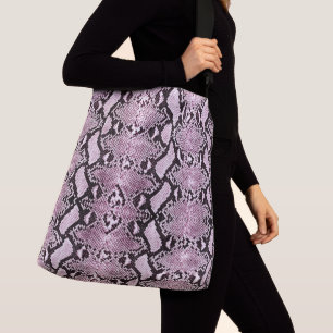 Sac Ajustable Python Snakeskin de lavage rose exotique