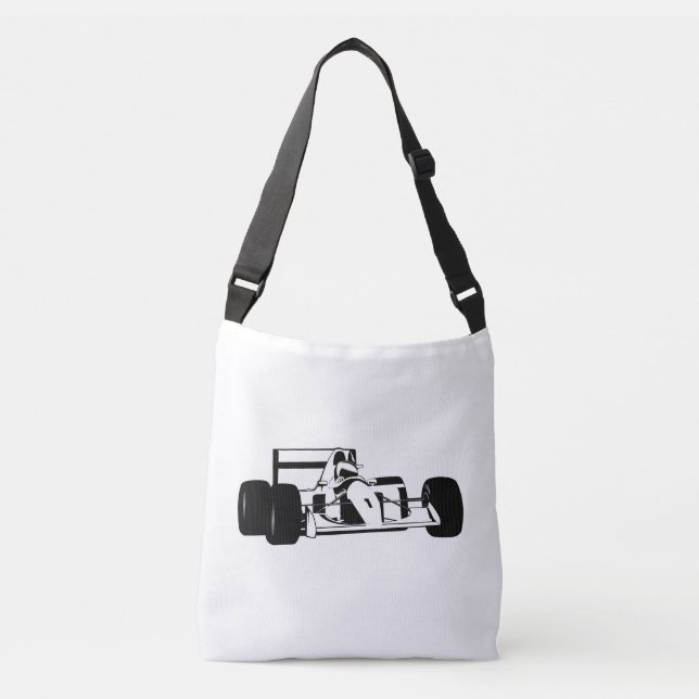 Sac Ajustable Race Car Silhouette noir et blanc (Devant)