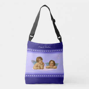 Sac Ajustable Raphaël Chérubins et Étoiles Élégants sur Tons Ble
