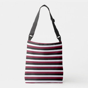 Sac Ajustable Rayures rouge Bourgogne et blanc