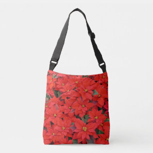 Sac Ajustable Red Poinsettias I Christmas Holiday Floral Photo