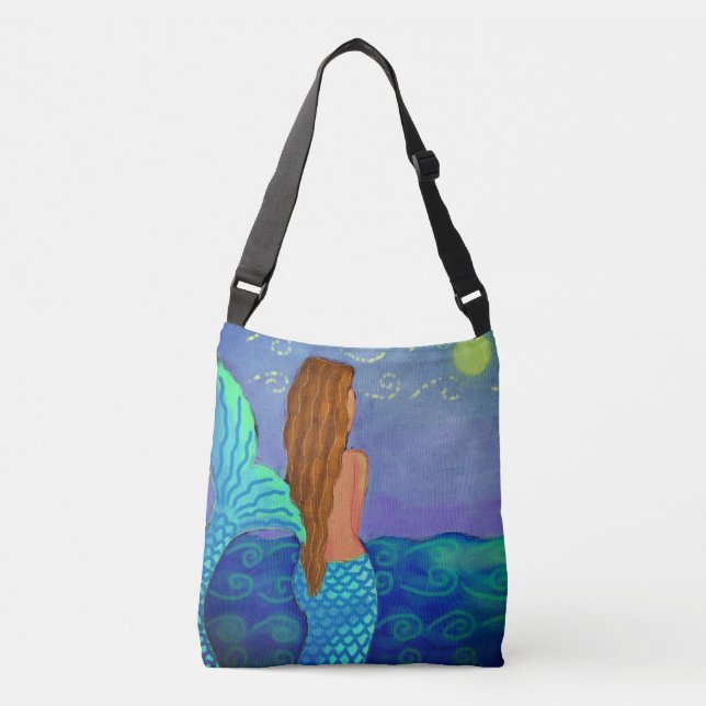 Sac Ajustable Regarder la peinture Abstraite de sirène solaire (Devant)