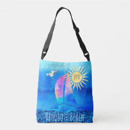 Sac Ajustable Rehoboth Beach Aquarelle Voilier Eau moussante