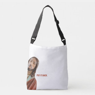 Sac Ajustable Remettez-Le Drôle Jésus Sur arrière - plan Blanc