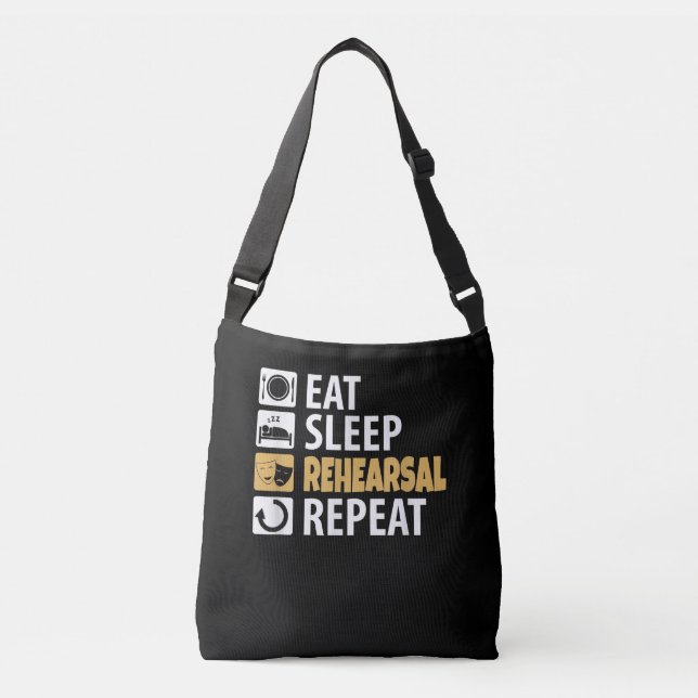 Sac Ajustable Répétition de la répétition du sommeil - Citations (Devant)