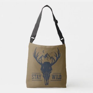 Sac Ajustable Restez Sauvage Crâne Silhouette
