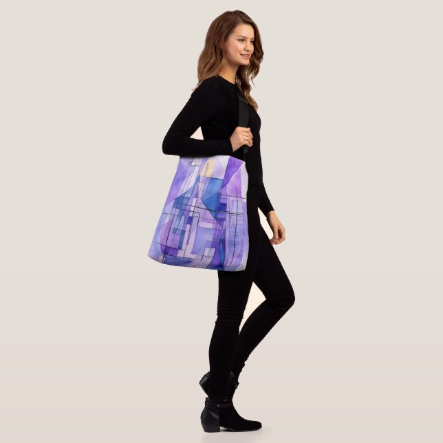 Sac Ajustable Rétrofuturisme Abstrait dans les nuances de violen (Sur le modèle)