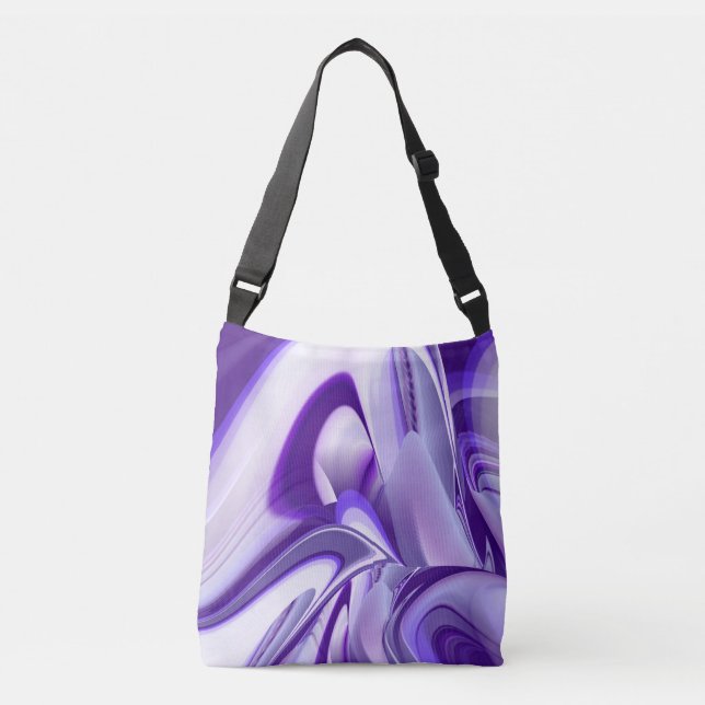 Sac Ajustable Rêves arc-en-ciel à fleurs violettes (Devant)