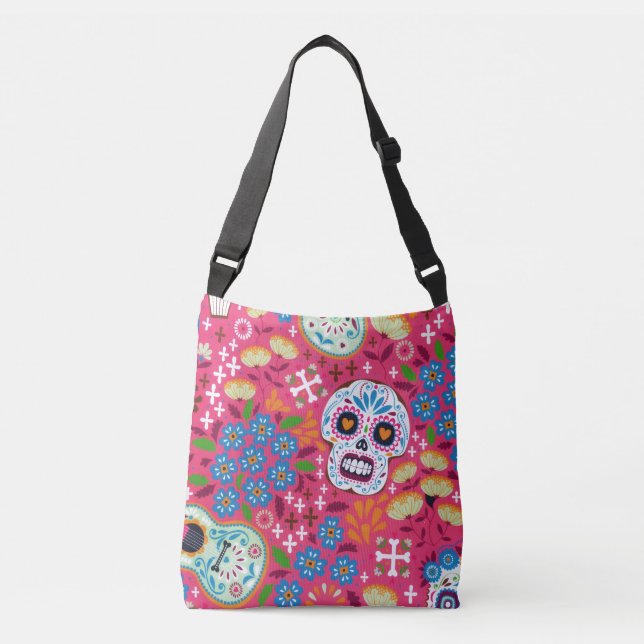 Sac Ajustable Rock Rock Crâne Floral Garden (Devant)