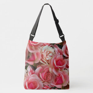 Sac Ajustable Rose Juxtapose Joli Floral Élégant Motif