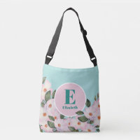 Roses en aquarelle Ballerine Monogramme floral Cer