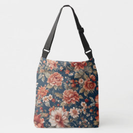 Sac Ajustable Roses, Feuilles et fleurs rétro