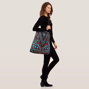 Sac Ajustable Rouge et bébé bleu Paisley Bandanna Imprimer