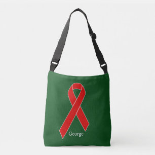 Sac Ajustable Ruban de sensibilisation rouge + votre message