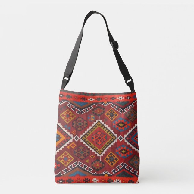 Sac Ajustable Ruban oriental roux perse turc (Dos)