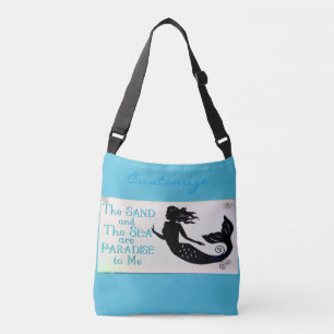 Sac Ajustable sable de sirène et bleu de mer
