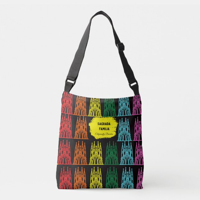 Sac Ajustable Sagrada Familia 1980's jeu style print (Devant)