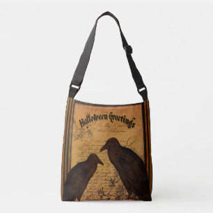 Sac Ajustable Salutations d'Halloween - Corneilles