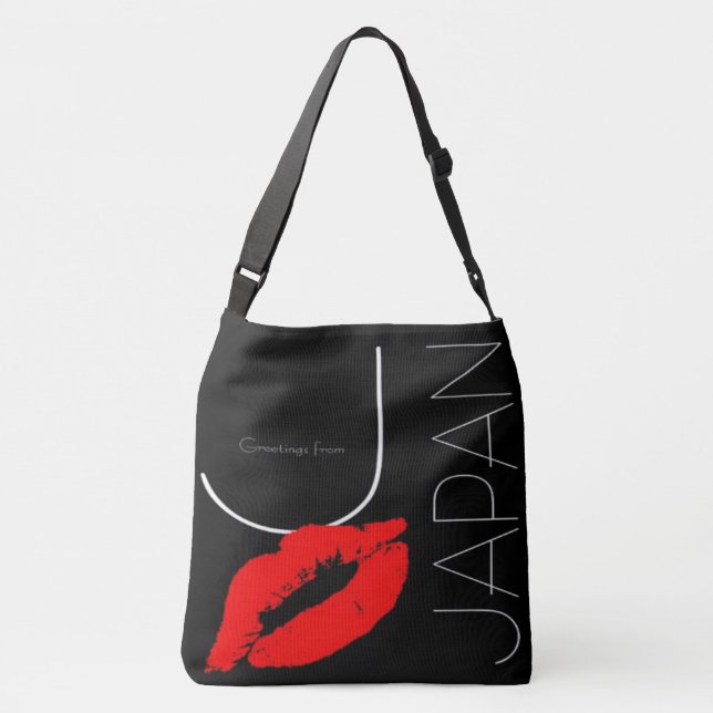 Sac Ajustable Salutations du Japon Red Lipstick Love Kiss (Dos)