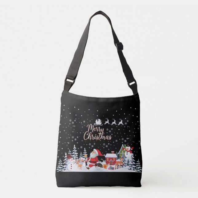 Sac Ajustable Santa Claus, Snowman Merry Christmas Holiday (Devant)