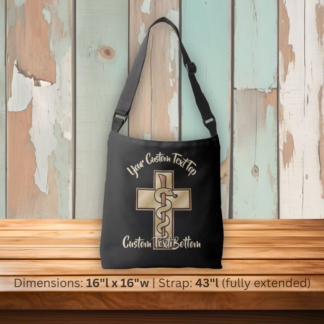 Sac Ajustable Serpent sur Croix (Créateur téléchargé)