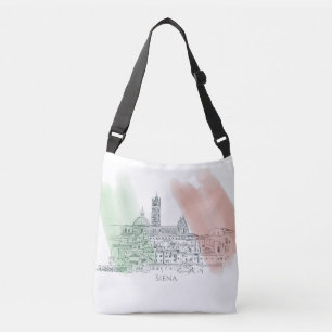 Sac Ajustable Siena Italie stylo drapeau italien et dessin d'enc