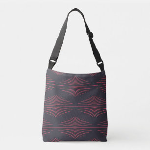 Sac Ajustable Simple, rouge, motif traditionnel avec lignes