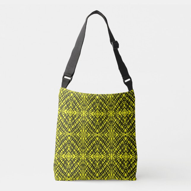 Sac Ajustable Simple Scribble | Carreaux miroir | Jaune | (Devant)