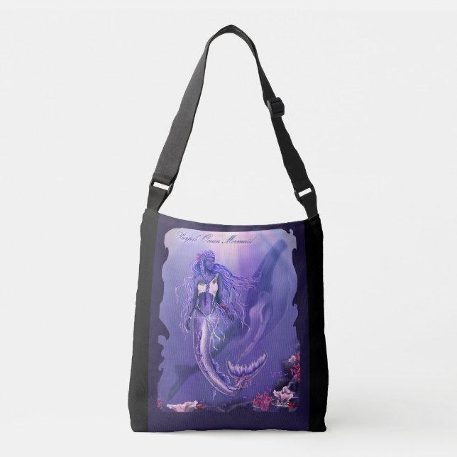 Sac Ajustable Sirène de l'Océan Violet (Devant)