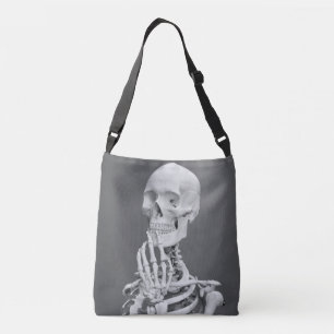Sac Ajustable Skeleton Skeleton Halloween gris noir et blanc