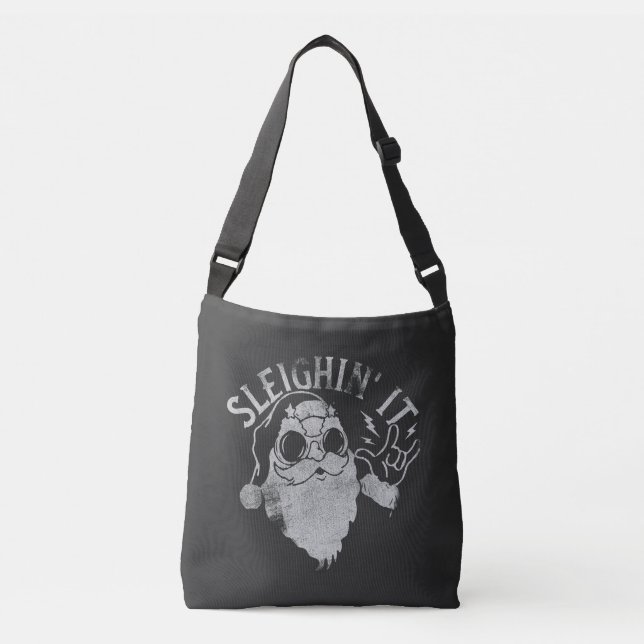 Sac Ajustable Sleighin It Funny Père Noël Sleigh Noël (Devant)