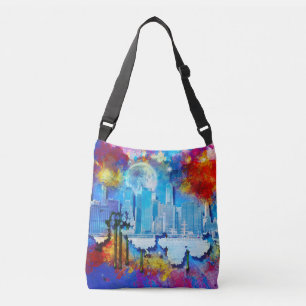 Sac Ajustable SlipperyJoe NYC graffiti lune entourée de tourbill
