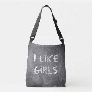 Sac Ajustable SlipperyJoe's J'aime les filles tableau noir sale 